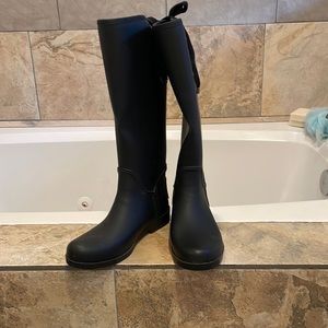 Coach Black Rain Boots